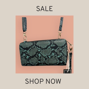 Luxie Collection Brand New with Tags‎ Green Snakeskin